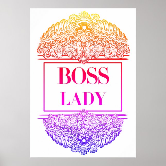 Póster Dama de Jefe - Empoderamiento elegante (Frente)