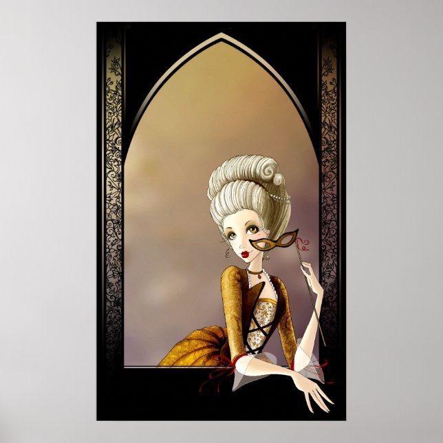 Póster Dama de la Corte (Frente)