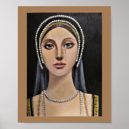 Póster Dama de la Era Tudor Inglesa/ poster