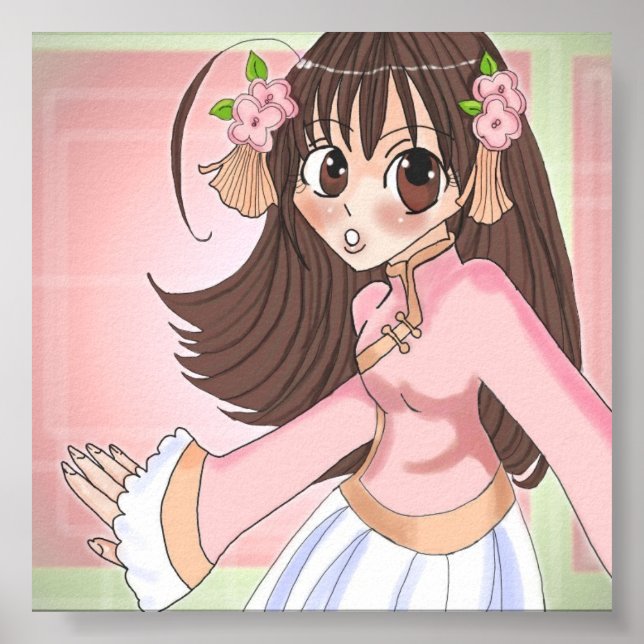 Póster dama de las flores (Frente)