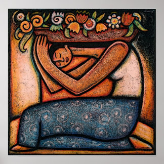 Póster Dama de las flores