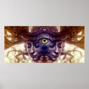 Póster Dama de los árboles fantasía Poster