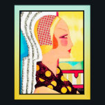 Póster Dama de portada de la revista de época (Art Deco)<br><div class="desc">Si elige descargar, Su tienda Walgreen local hace posters de su descarga en diferentes tamaños y en varias texturas a un precio muy bueno. A veces con un descuento. Un consejo de mi amigo estadounidense. Para el Reino Unido, véase "Digital Printing" en línea. Esta imagen era una portada de una...</div>
