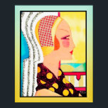 Póster Dama de portada de la revista de época (Art Deco)<br><div class="desc">Si elige descargar, Su tienda Walgreen local hace posters de su descarga en diferentes tamaños y en varias texturas a un precio muy bueno. A veces con un descuento. Un consejo de mi amigo estadounidense. Para el Reino Unido, véase "Digital Printing" en línea. Esta imagen era una portada de una...</div>