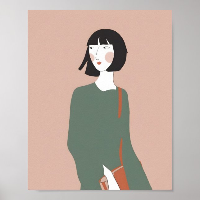 Póster dama de verde (Frente)