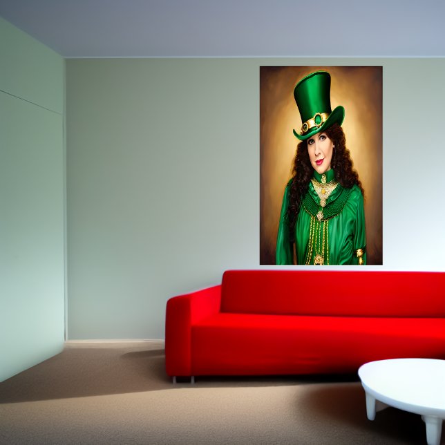 Póster Dama del Día de San Patricio vestida de verde | Ar (Subido por el creador)