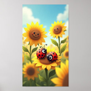 Póster Dama del Girasol