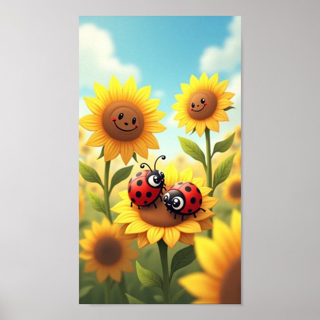 Póster Dama del Girasol (Frente)