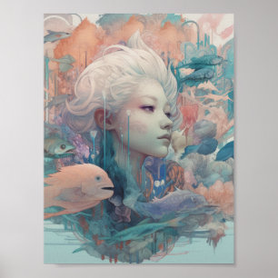 Póster Dama del mar