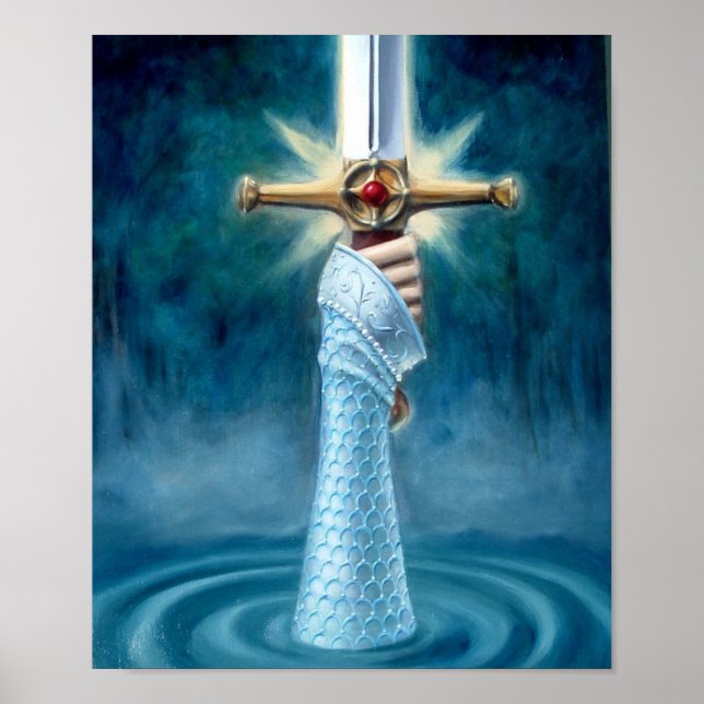 Póster Dama del Poster del lago (Frente)