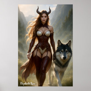 Póster Dama Demonio Loba