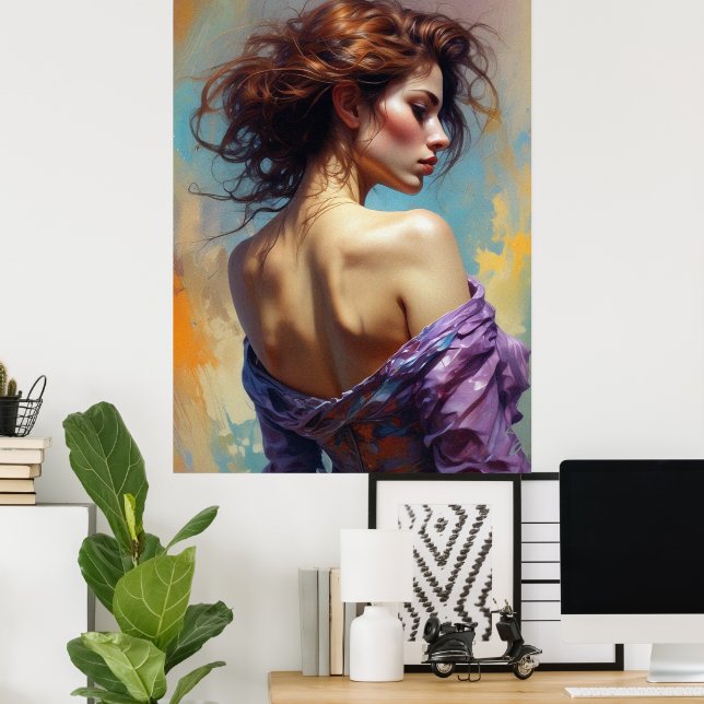 Póster Dama elegante  (Oficina en casa)
