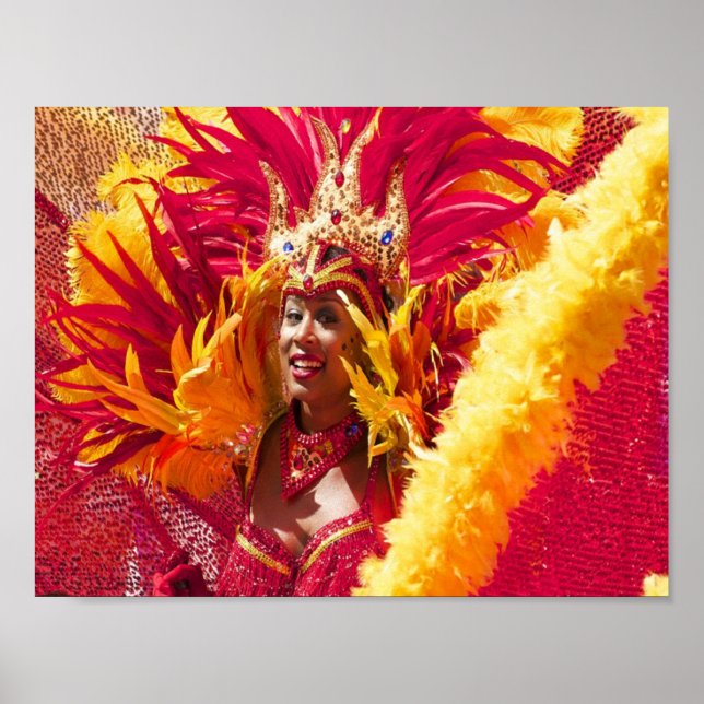 Póster Dama en el carnaval (Frente)
