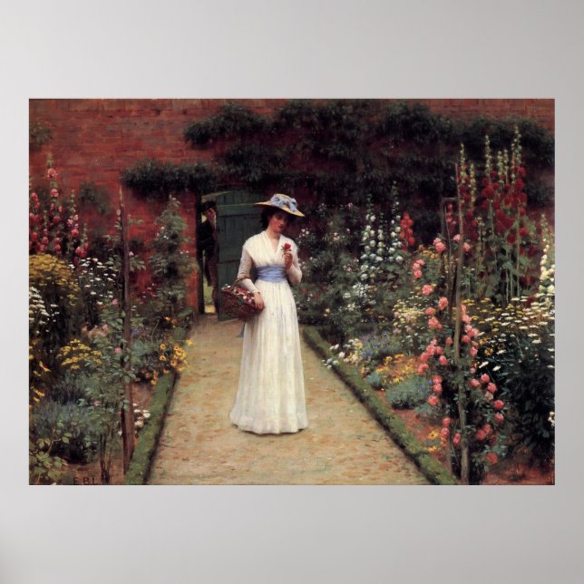 Póster Dama En Un Jardín (Frente)