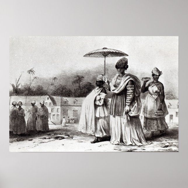 Póster Dama llevando al niño al bautismo (Frente)