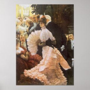 Póster Dama Política por James Tissot, Victoriano Antiguo