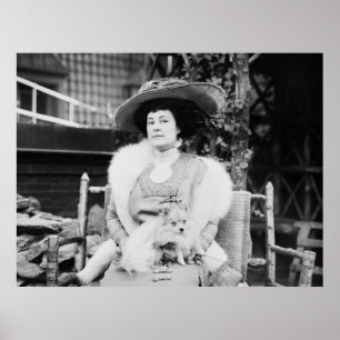 Póster Dama Pomerania, principios del siglo XX