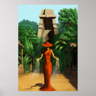 Póster Dama Roja