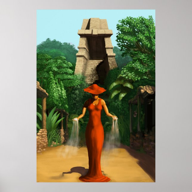 Póster Dama Roja (Frente)