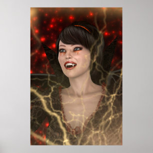 Póster Dama vampiro