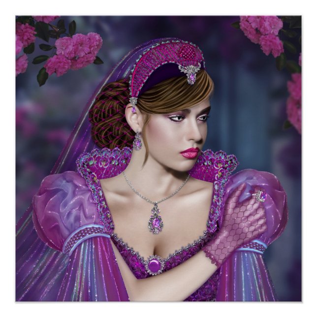 Póster Dama victoriana (Anverso)