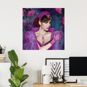 Póster Dama victoriana