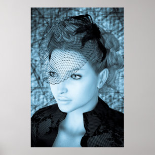 Póster Dama Vintage