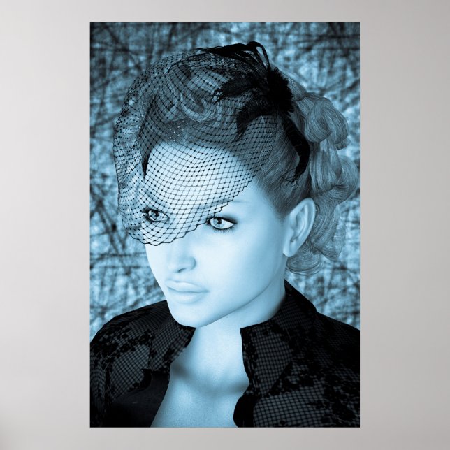 Póster Dama Vintage (Frente)