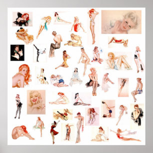 Póster ¡Damas, damas! lienzo