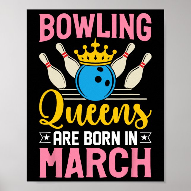 Póster Damas de Chicas de la Marcha de los bolos (Frente)