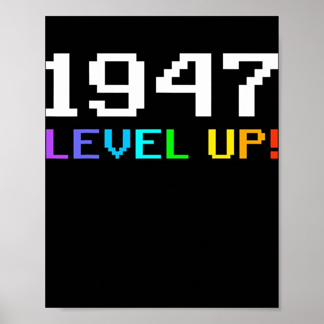 Póster Damas de cumpleaños 75 hombres 75 años 1947 Divert (Frente)