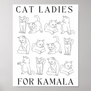 Póster Damas De Kamala Señora Presidenta Del Pueblo V