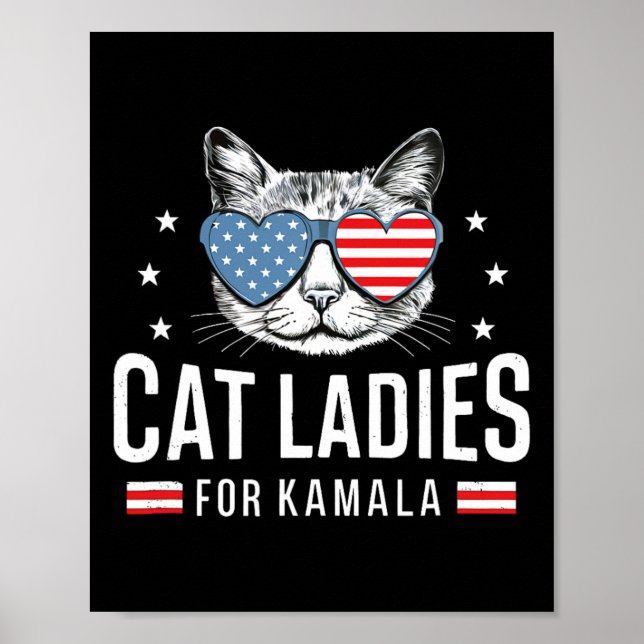 Póster Damas De La Democracia Kamala Harris Votando Por U (Frente)