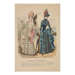 Póster Damas de Victoria en el anuncio de la cosecha fran