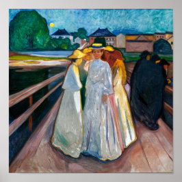 Póster Damas en el puente | Edvard Munch |