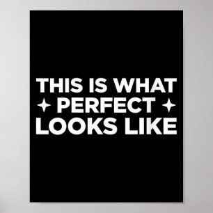 Póster Damas Esto Es Lo Que Perfecto Se Ve Divertido