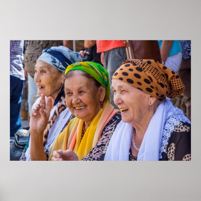 Póster Damas sonrientes (Frente)