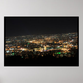 Póster Damasco por la noche - Siria