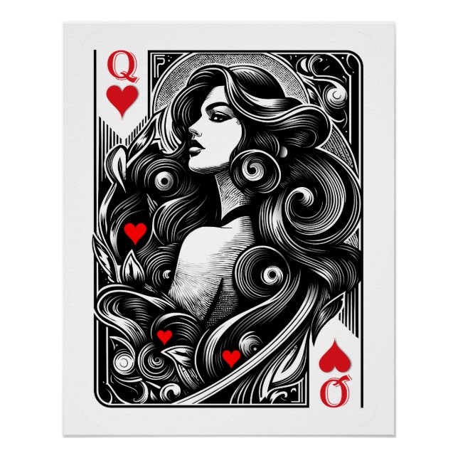 Póster Dame de cœur à vous l'honneur  (Anverso)