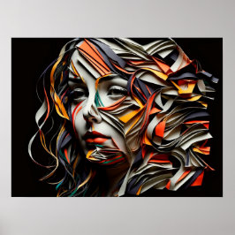 Póster Dame de papier