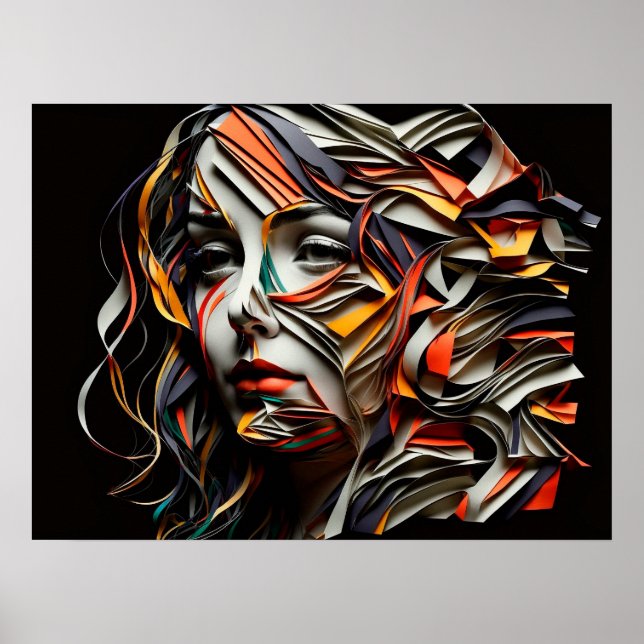 Póster Dame de papier (Frente)