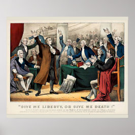 Póster "Dame libertad o dame muerte" - Patrick Henry