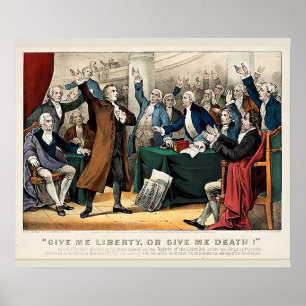 Póster "Dame libertad o dame muerte" - Patrick Henry