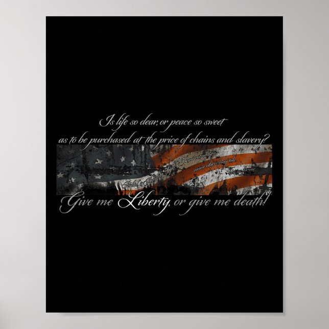 Póster Dame Libertad O Dame Muerte Patrick Henry Ful (Frente)