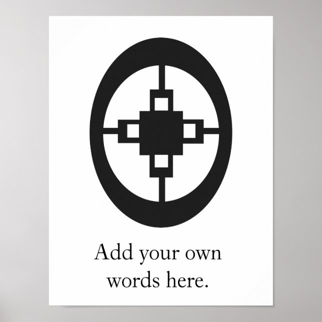 Póster Dame | Símbolo de inteligencia e ingenuidad (Frente)