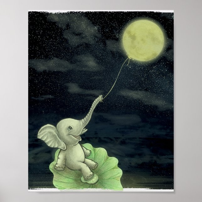 Póster ¡Dame una cuerda, voy a volar a la Luna! (Frente)