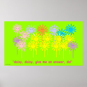 Póster 'Dame una respuesta, hazlo!' (Poster Daisy pequeño