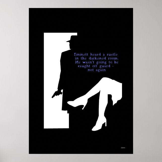 Póster Dame y una puerta - huella nativa (Frente)