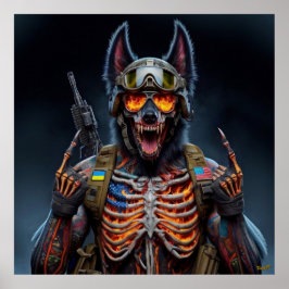 Póster Damned Doggie #00001 of the NFT collection Art