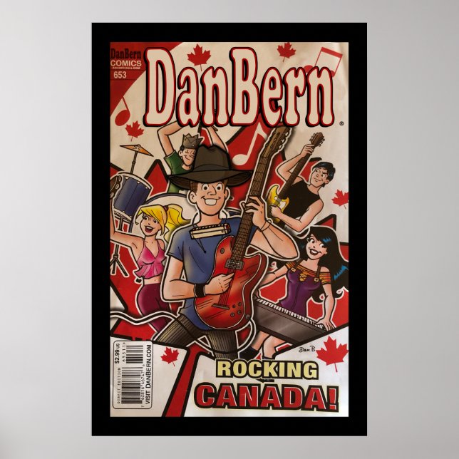 Póster ¡Dan Bern Rockin Canadá! (Frente)